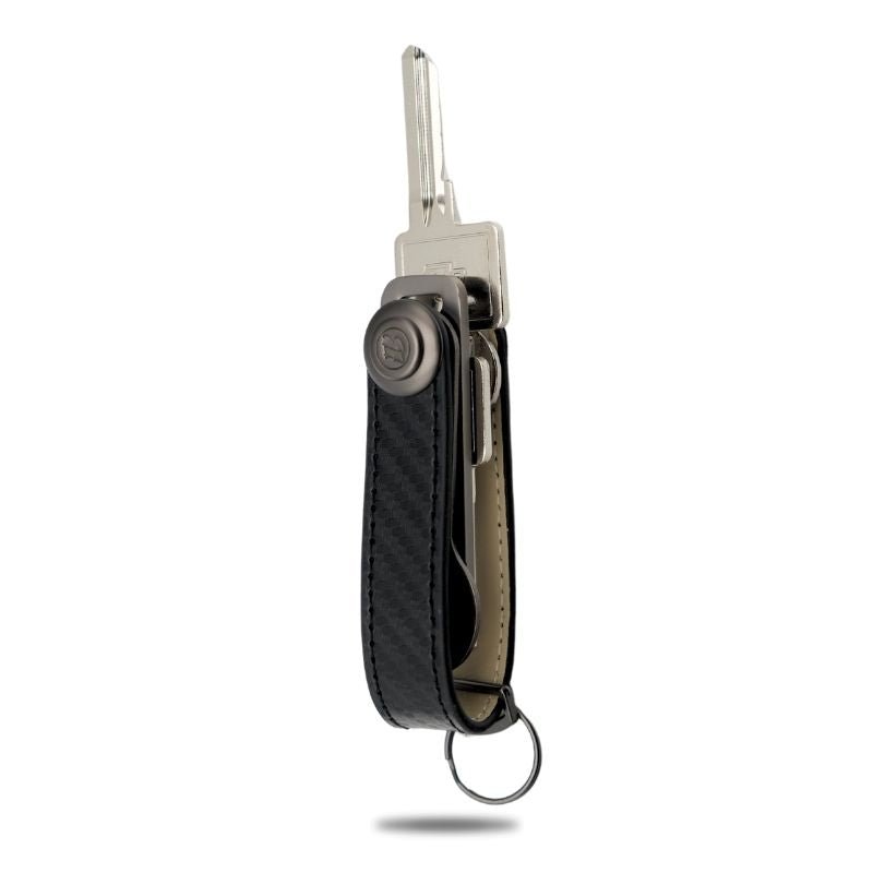 Schlüsseletui - Designer-Schwarz- Essentialbag #farbe_carbon stealth